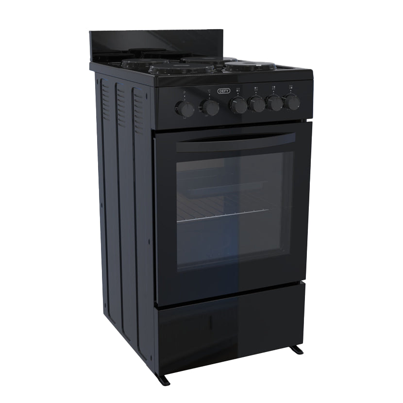 Defy DSS554 Compact 50cm 4 Plate Stove Black