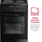 Defy DSS554 Compact 50cm 4 Plate Stove Black