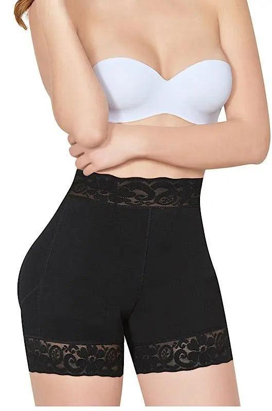 Mid-Waist Powernet Butt Lifter Shorts 1505 | FUPA Control & Instant BBL Lift