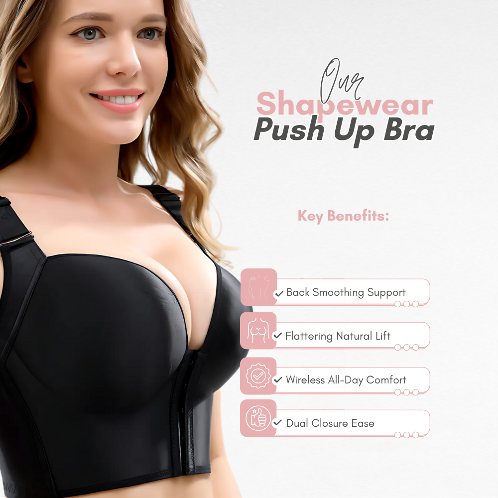 Front & Back Closure Push-Up Bra