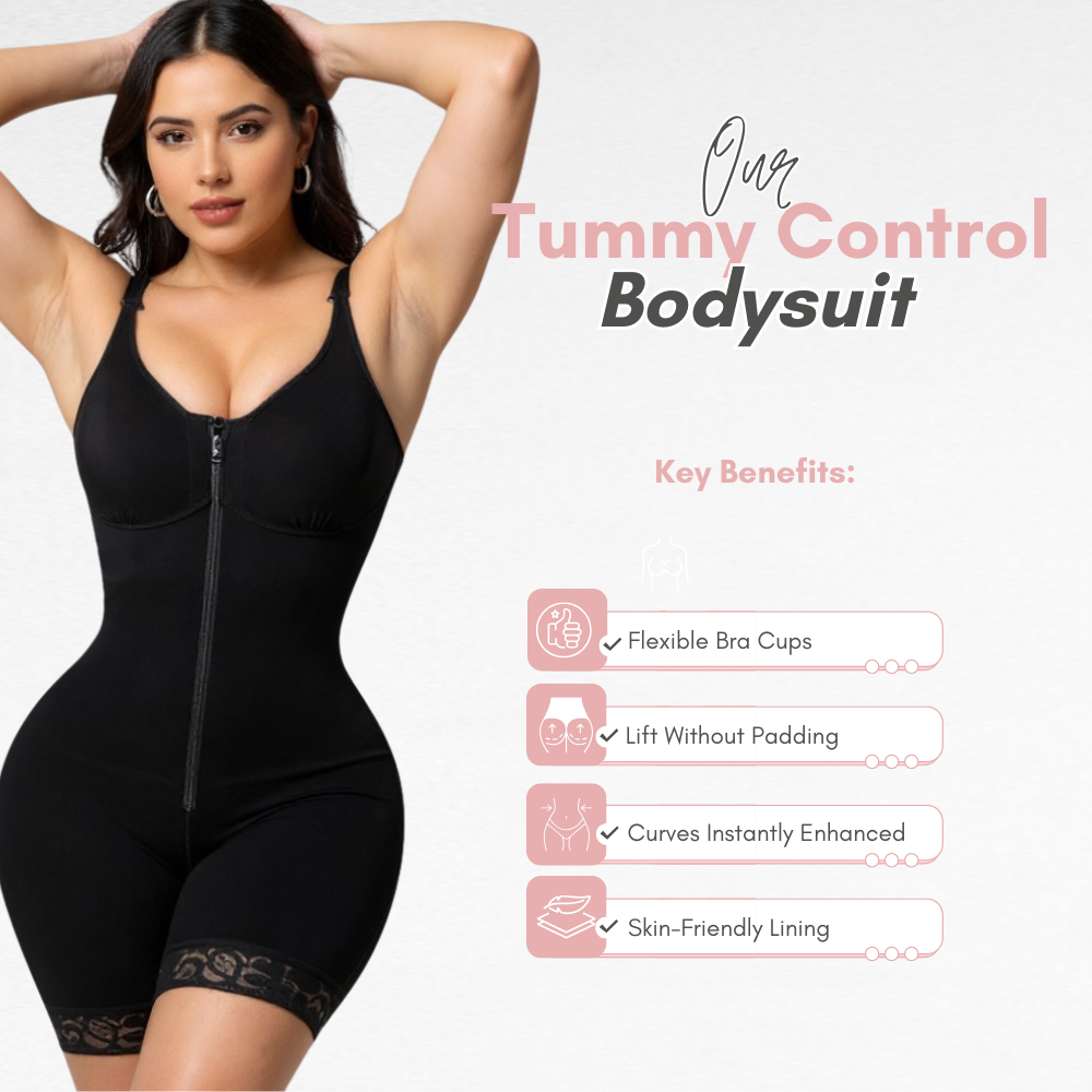 Tummy Control Bodysuit with Bra