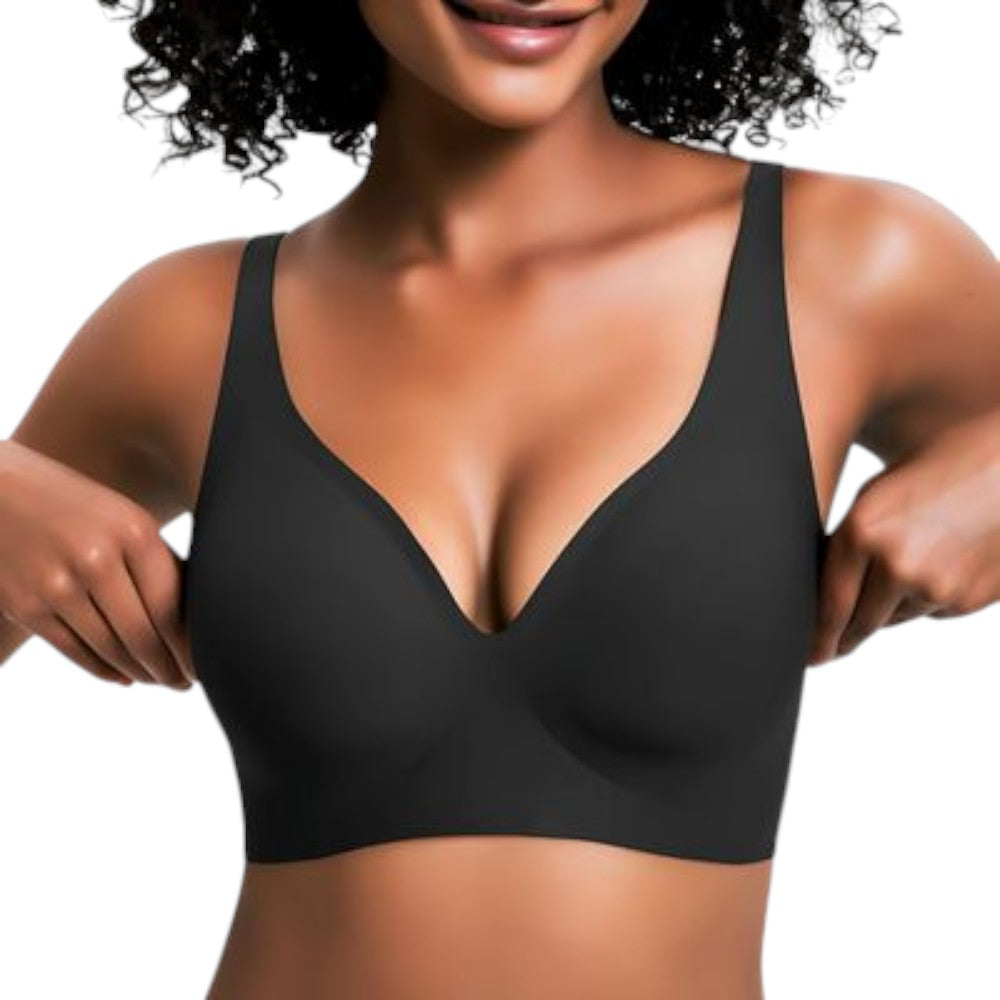 Wireless Deep V Push Up Bra