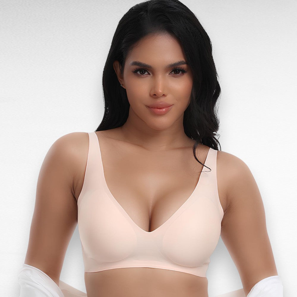 Wireless Deep V Push Up Bra