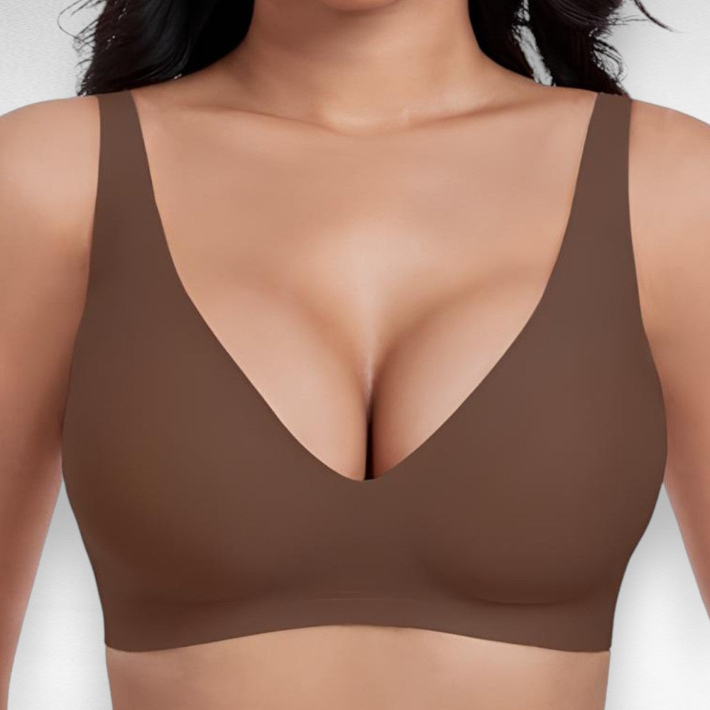 Wireless Deep V Push Up Bra