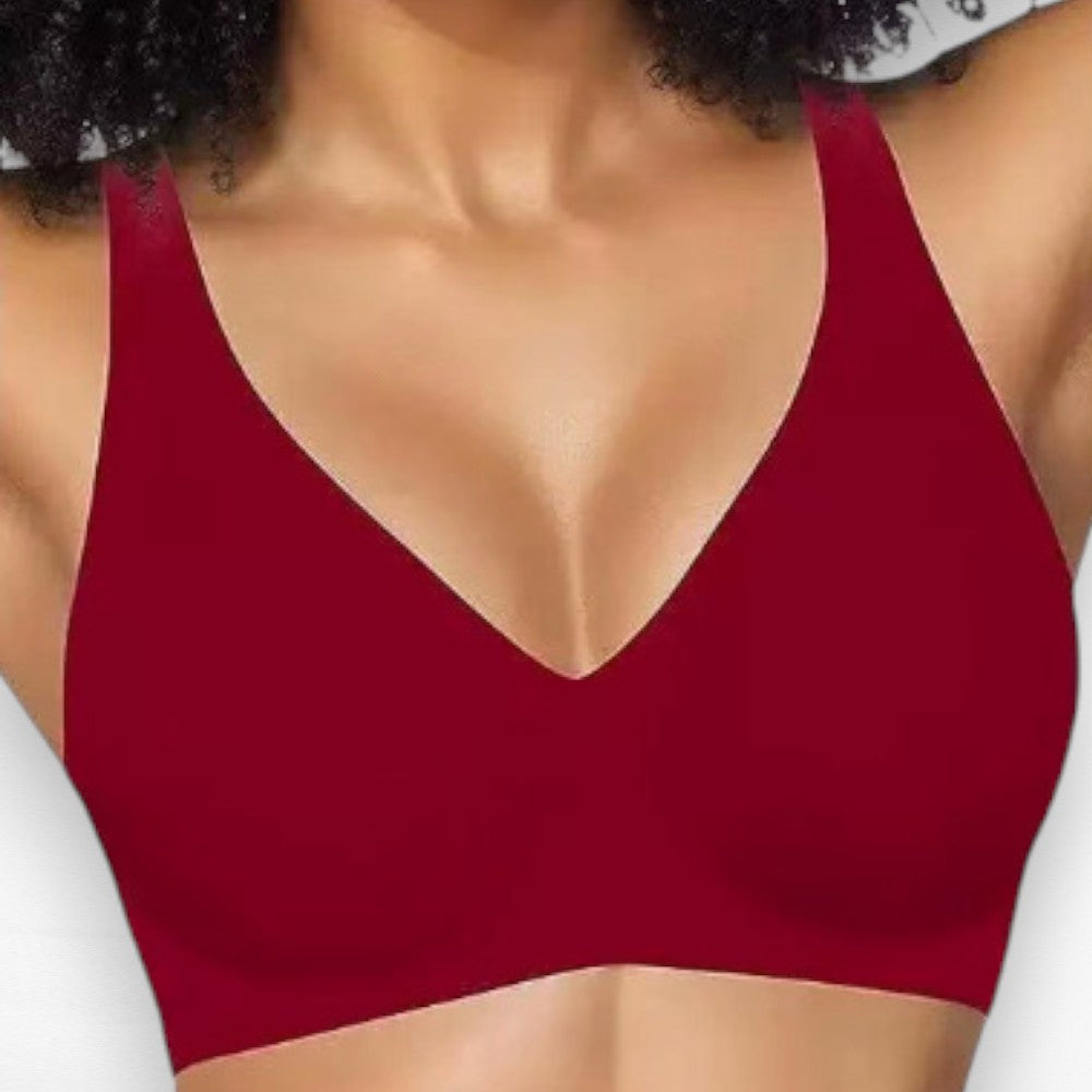 Wireless Deep V Push Up Bra